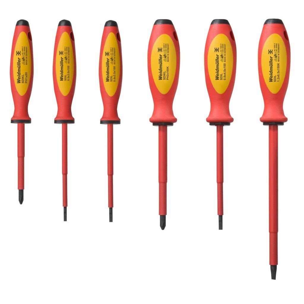 KIT 6 destornilladores 1000V SDIL S 3-6,5/PH1/2 – Weidmüller