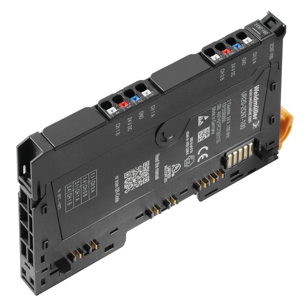 Módulo de E/S remoto, IP20, Señales digitales, Entrada, Conexión Push-In, Contador, bicanal UR20-2CNT-100 – Weidmüller