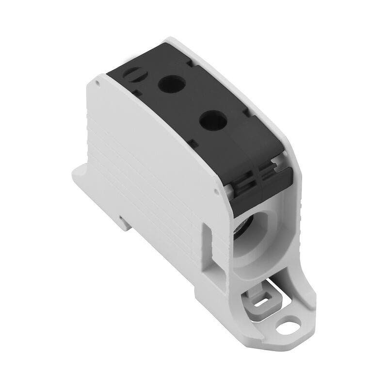 Borne de Potencia Al-CU, tornillo, Negro 95 mm2, 232 A, 1000 V – Weidmüller WPD 131 1X95 - 1X95 BK