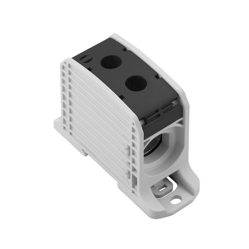 Borne de Potencia Al-CU, tornillo, Negro 185 mm2, 353 A, 1000 V – Weidmüller WPD 132 1X185 - 1X185 BK