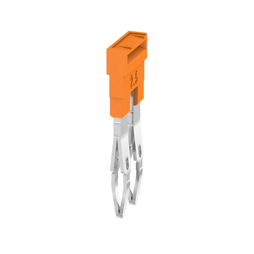 Puente naranja, 24 A, Número de polos: 2, Paso en mm (P): 5.10, Aislado: Sí, Anchura: 7.9 mm – Weidmüller ZQV 2.5N/2