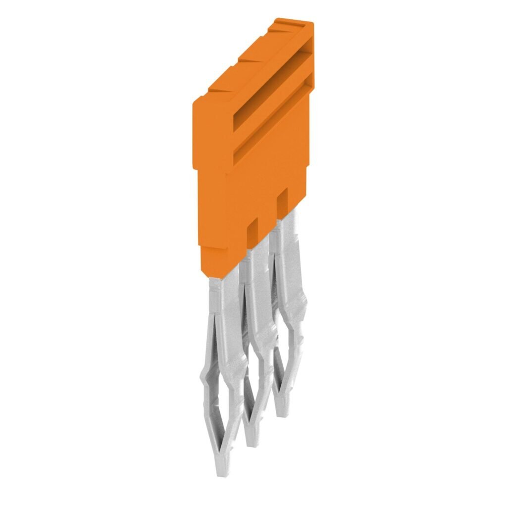 Puente naranja, 32 A, Número de polos: 3, Paso en mm (P): 6.10, Aislado: Sí, Anchura: 16 mm – Weidmüller ZQV 4N/3
