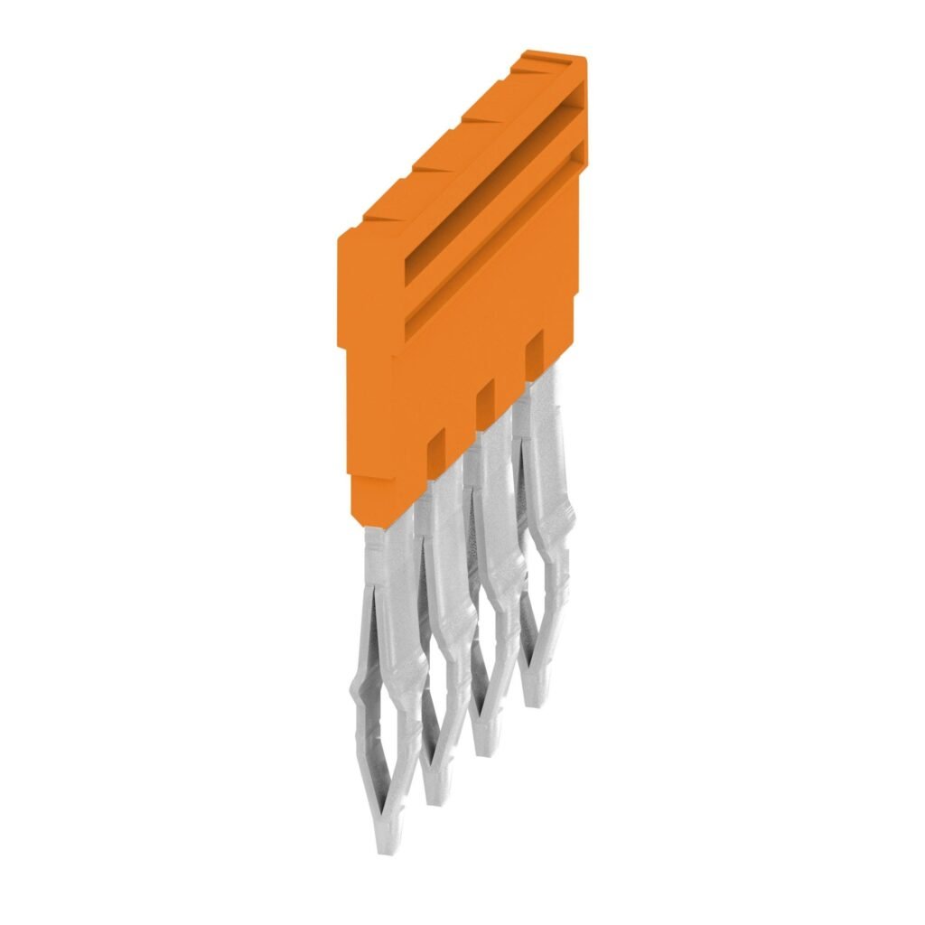 Puente naranja, 32 A, Número de polos: 4, Paso en mm (P): 6.10, Aislado: Sí, Anchura: 22.1 mm – Weidmüller ZQV 4N/4
