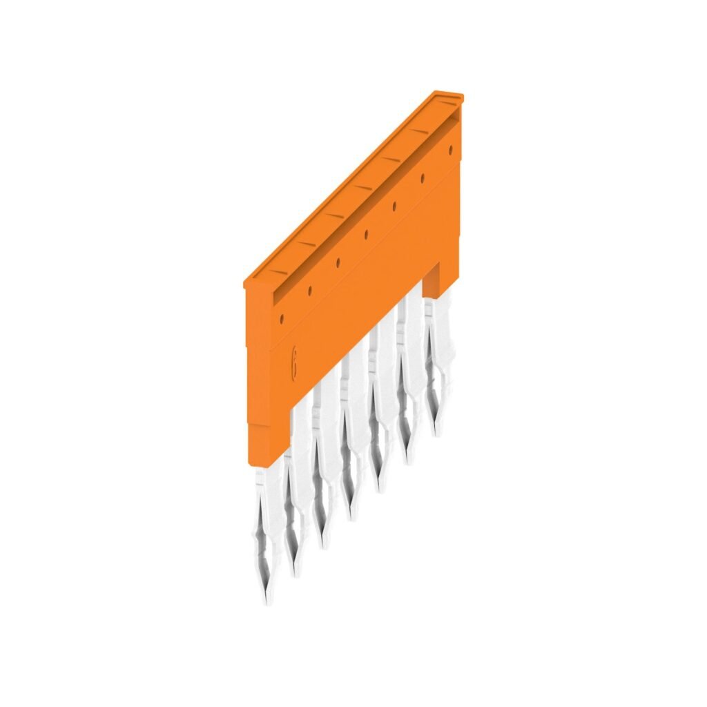Puente naranja, 41 A, Número de polos: 7, Paso en mm (P): 8.00, Aislado: Sí, ZQV 6N/7 – Weidmüller